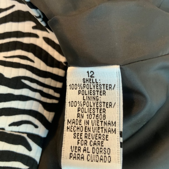 Isabella Women’s Zebra Print Blouse/Jacket Size 12 Long Sleeve Belted - Picture 5 of 5